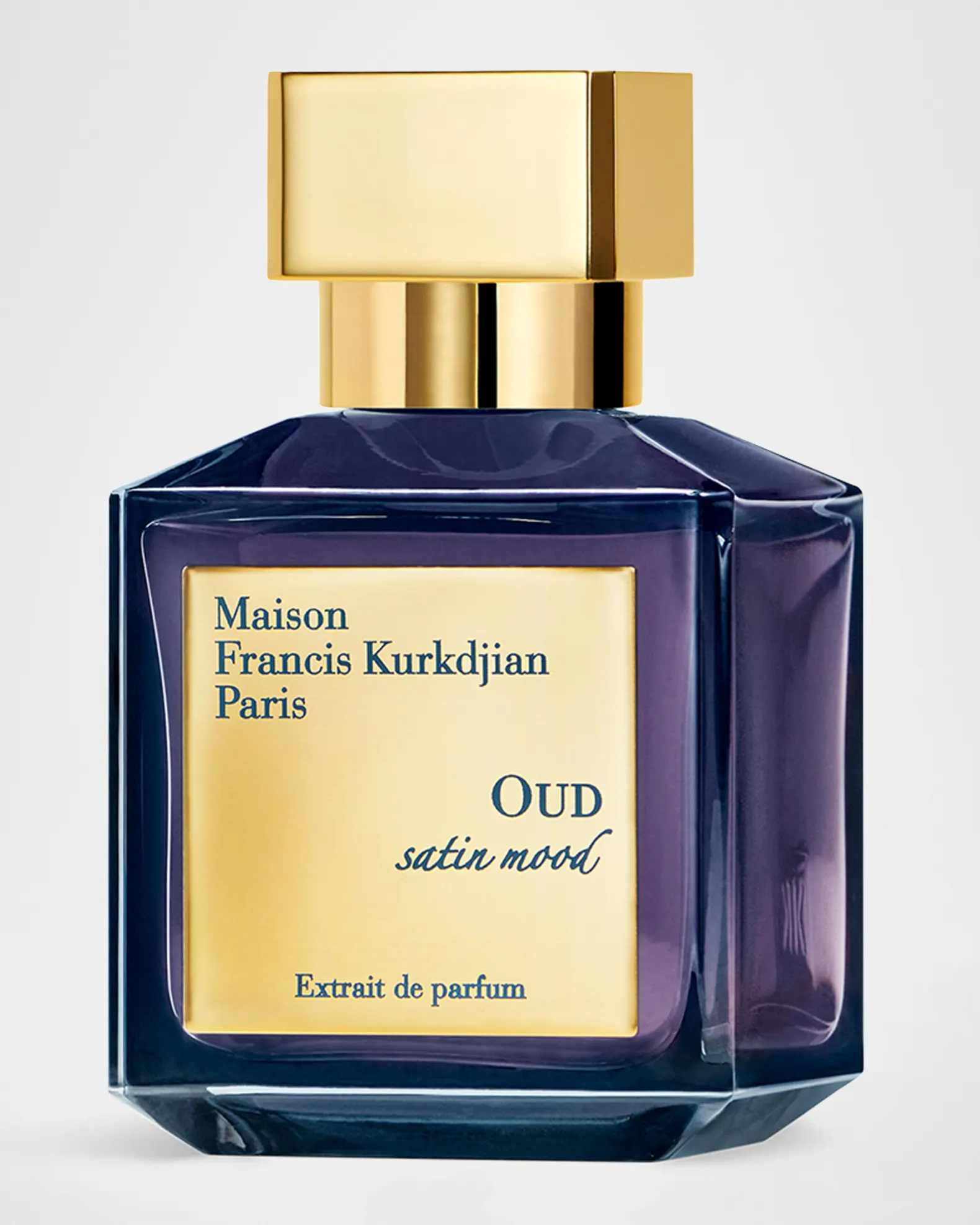 Flacon de parfum Oud Satin Mood — Maison Francis Kurkdjian, disponible sur EAU TURQUOISE